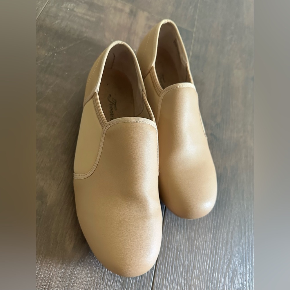 Tan Slip-On Tap Shoes